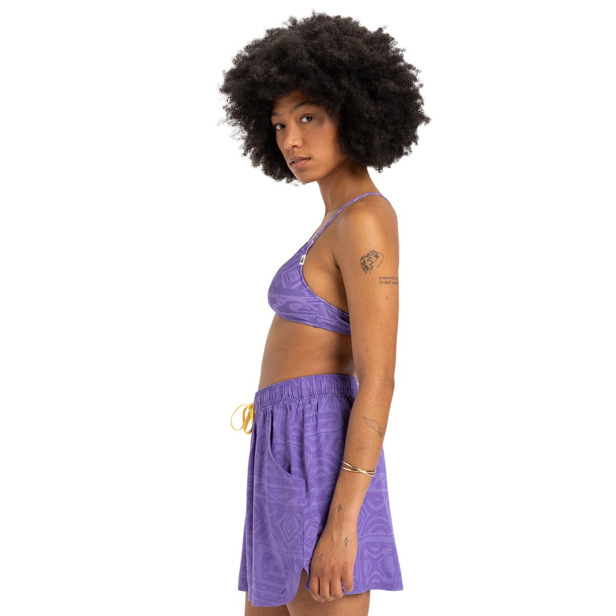 Jupe courte AOP violet dusted peri global heat 64x64, QUIKSILVER
