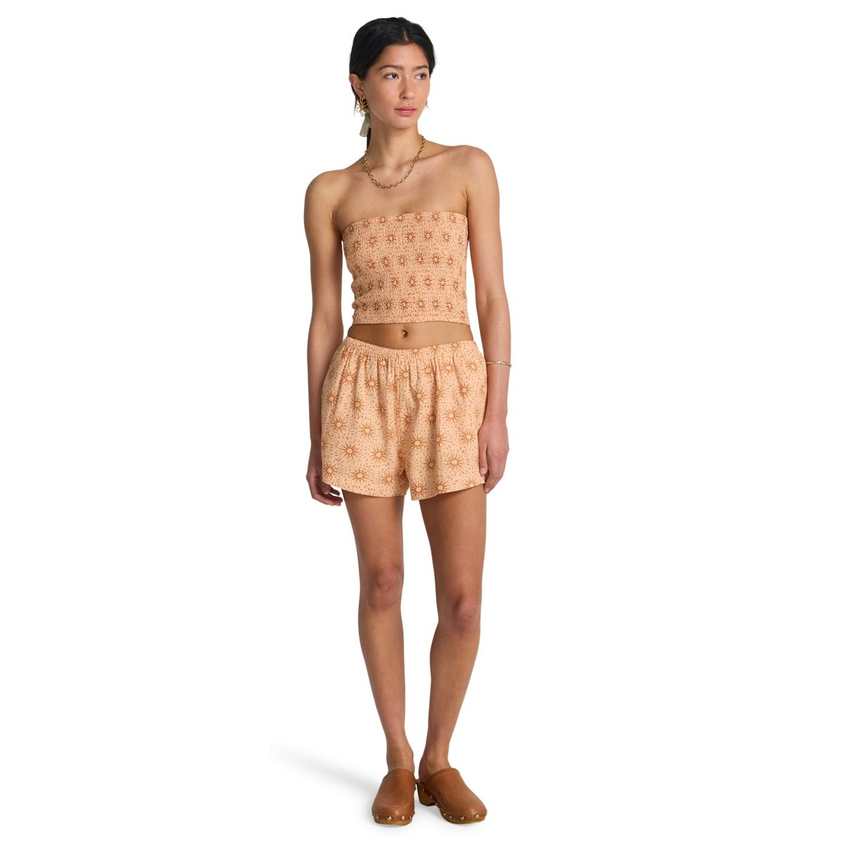 Short à taille élastique SUN FADE orange light peach, BILLABONG