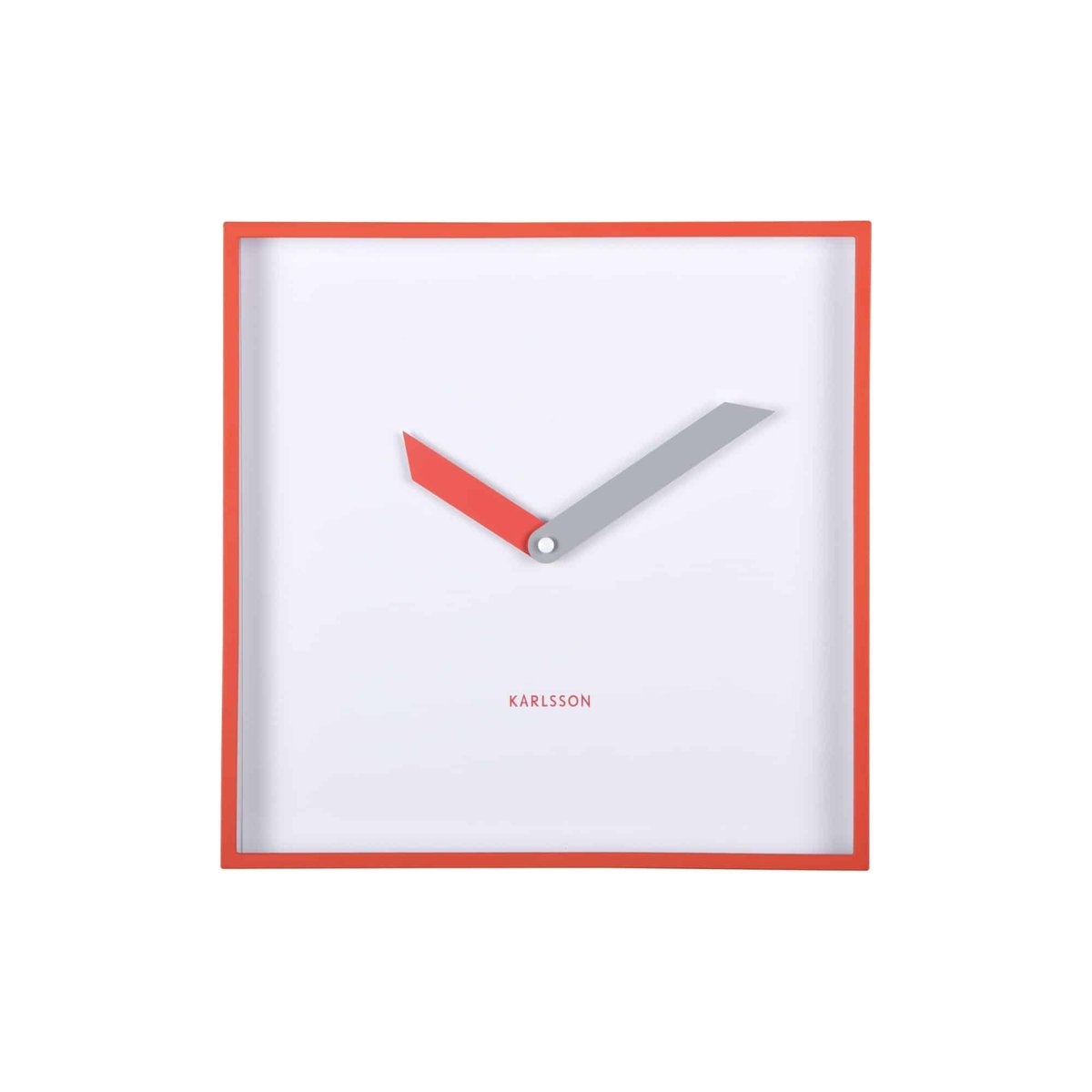 Horloge Murale Plastique COOL RETRO CUADRADO rouge, KARLSSON
