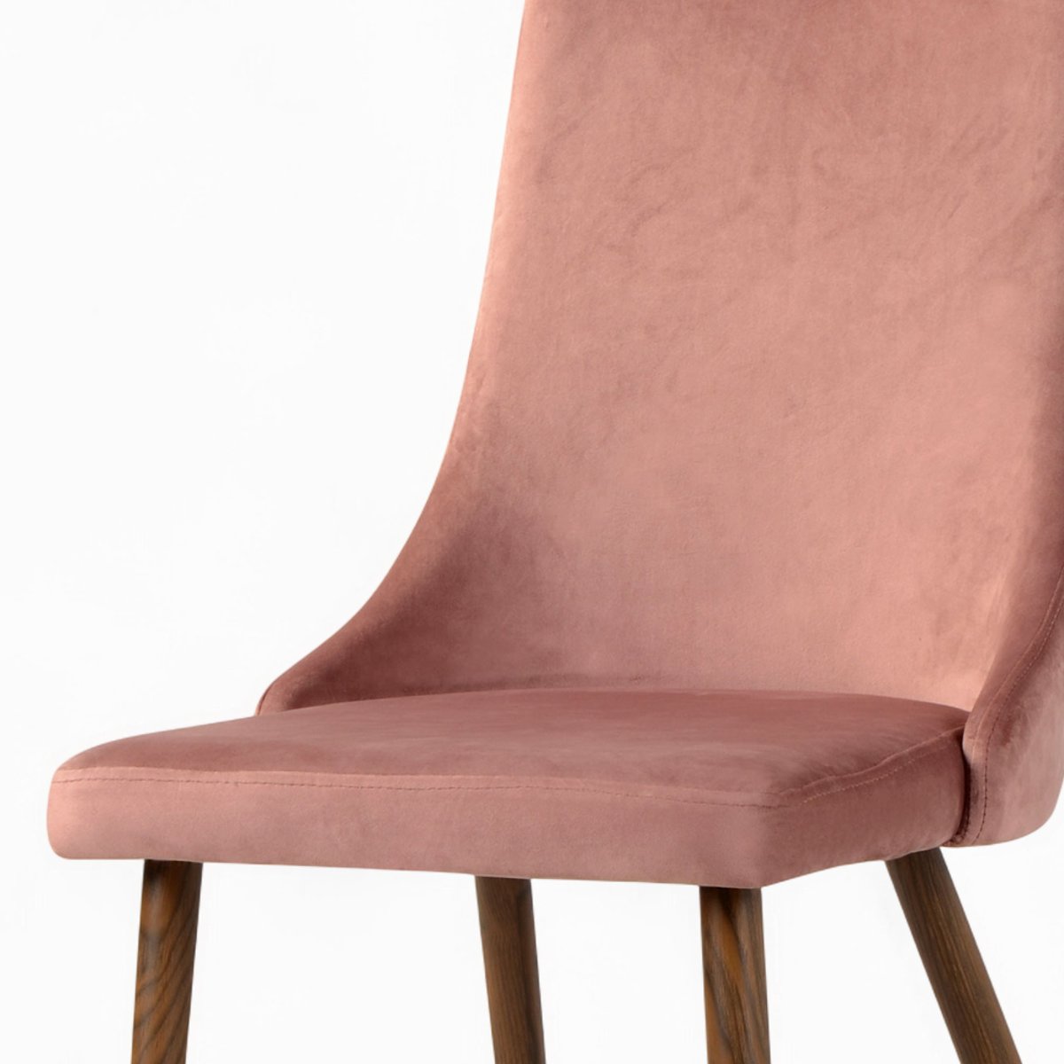 Pack 4 chaises en velours - VINNI bleu et rose, MAISON PAVANE