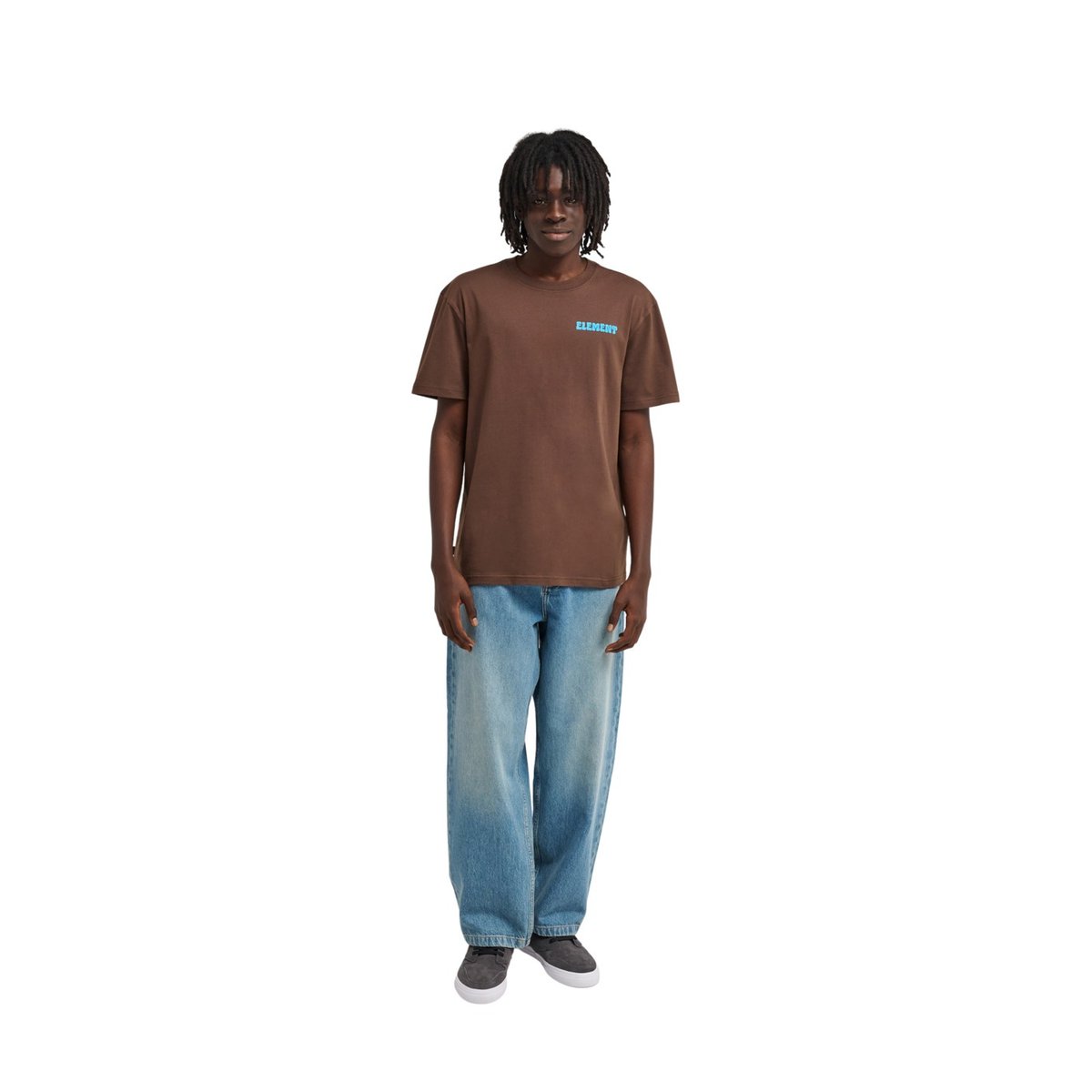 T-Shirt manches courtes PLEASURE marron java, ELEMENT