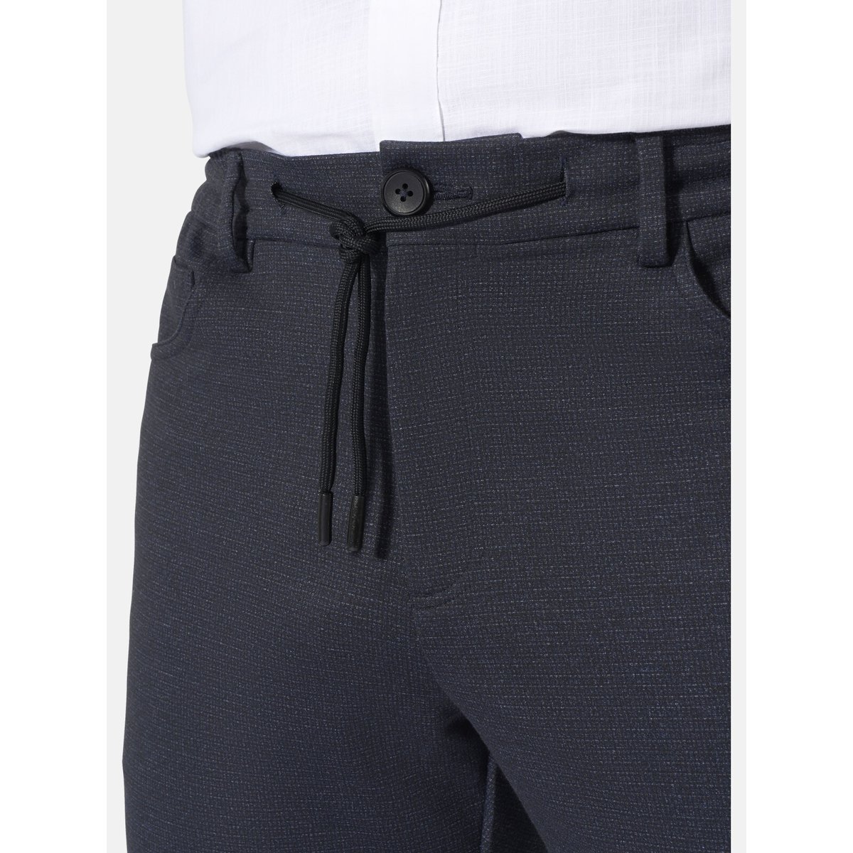 Pantalon taille basse KROSON noir, JAN VANDERSTORM