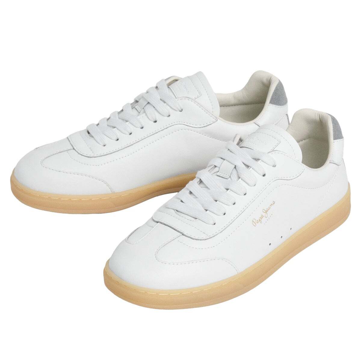 Ball - Baskets Rétro En Cuir blanc cassé, PEPE JEANS