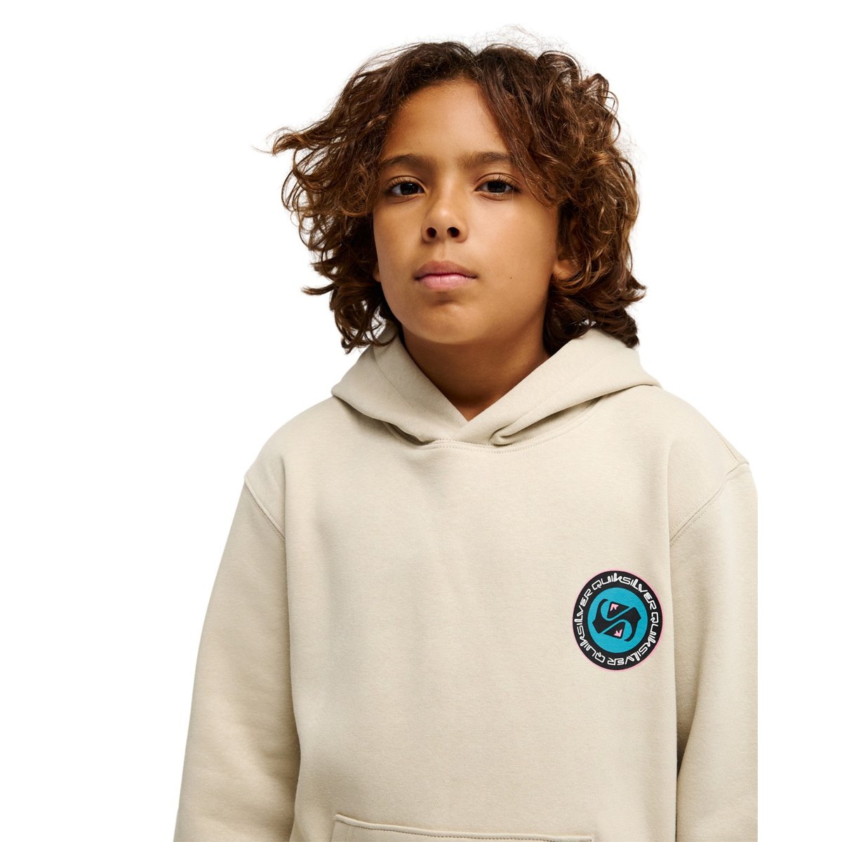 Sweat capuche GRAPHIC beige peyote, QUIKSILVER
