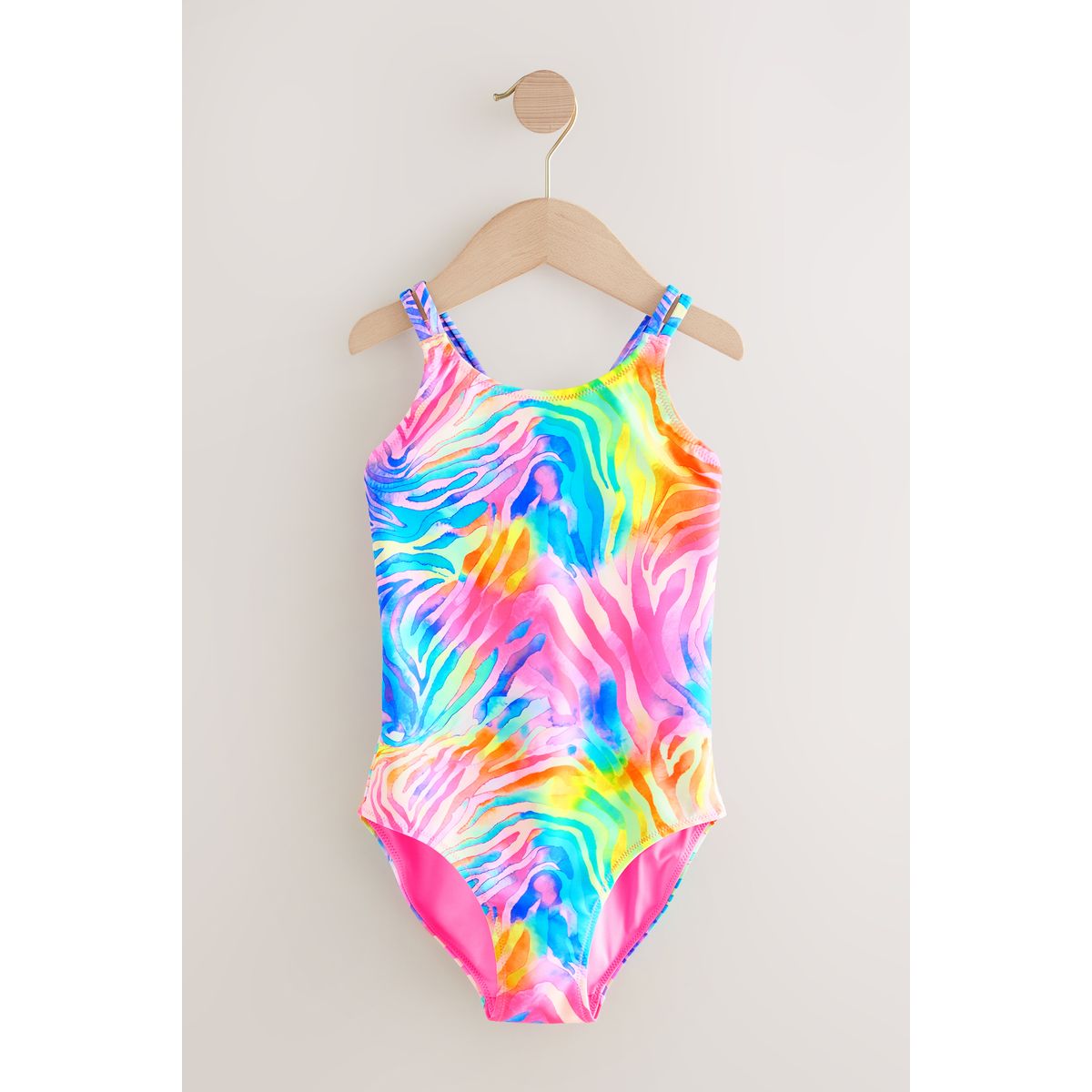 Maillot de bain à double bretelles zèbre arc-en-ciel, NEXT