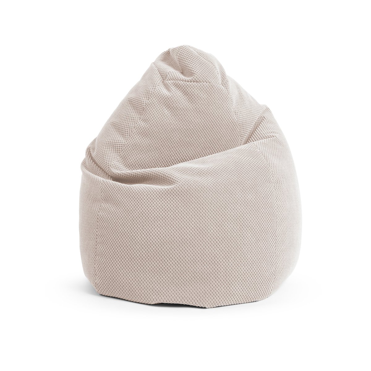 Pouf interieur poire velours COMODO BEAN XXL naturel, MAGMA HEIMTEX