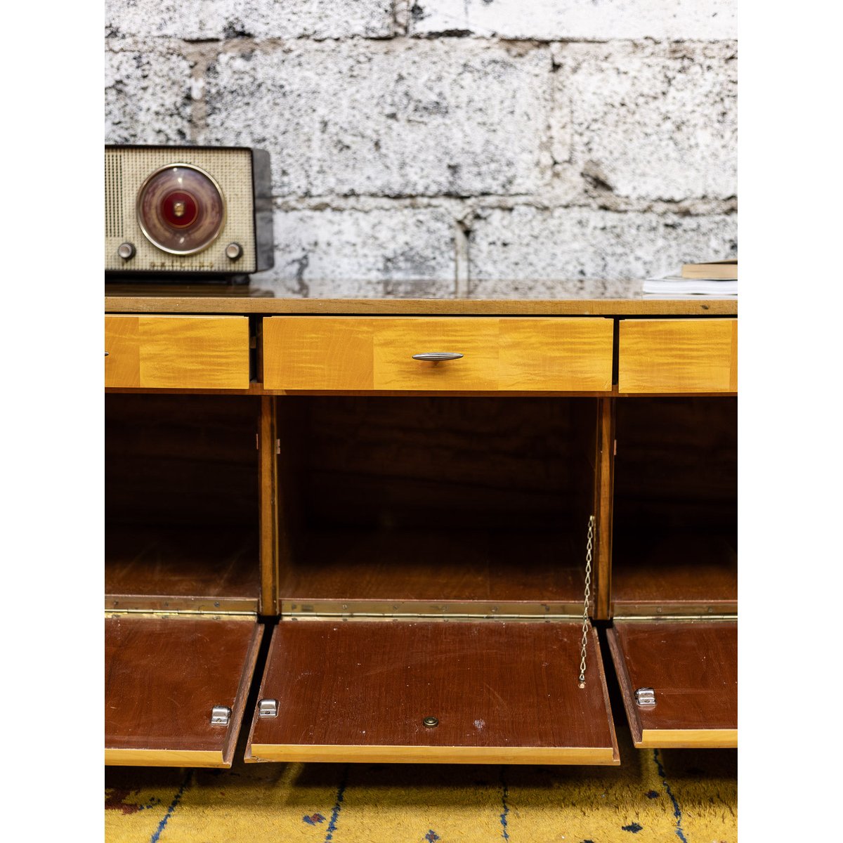 Enfilade scandinave Margaret N°791 - Bon état bois clair, DEBONGOUT