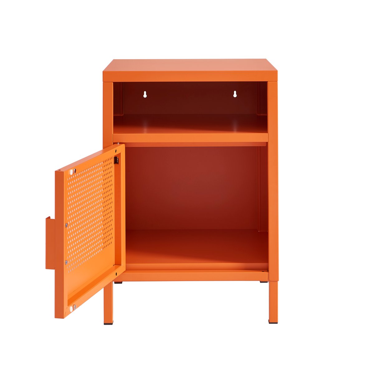 Table de chevet en acier orange / tcx 17-1360, PANTONE