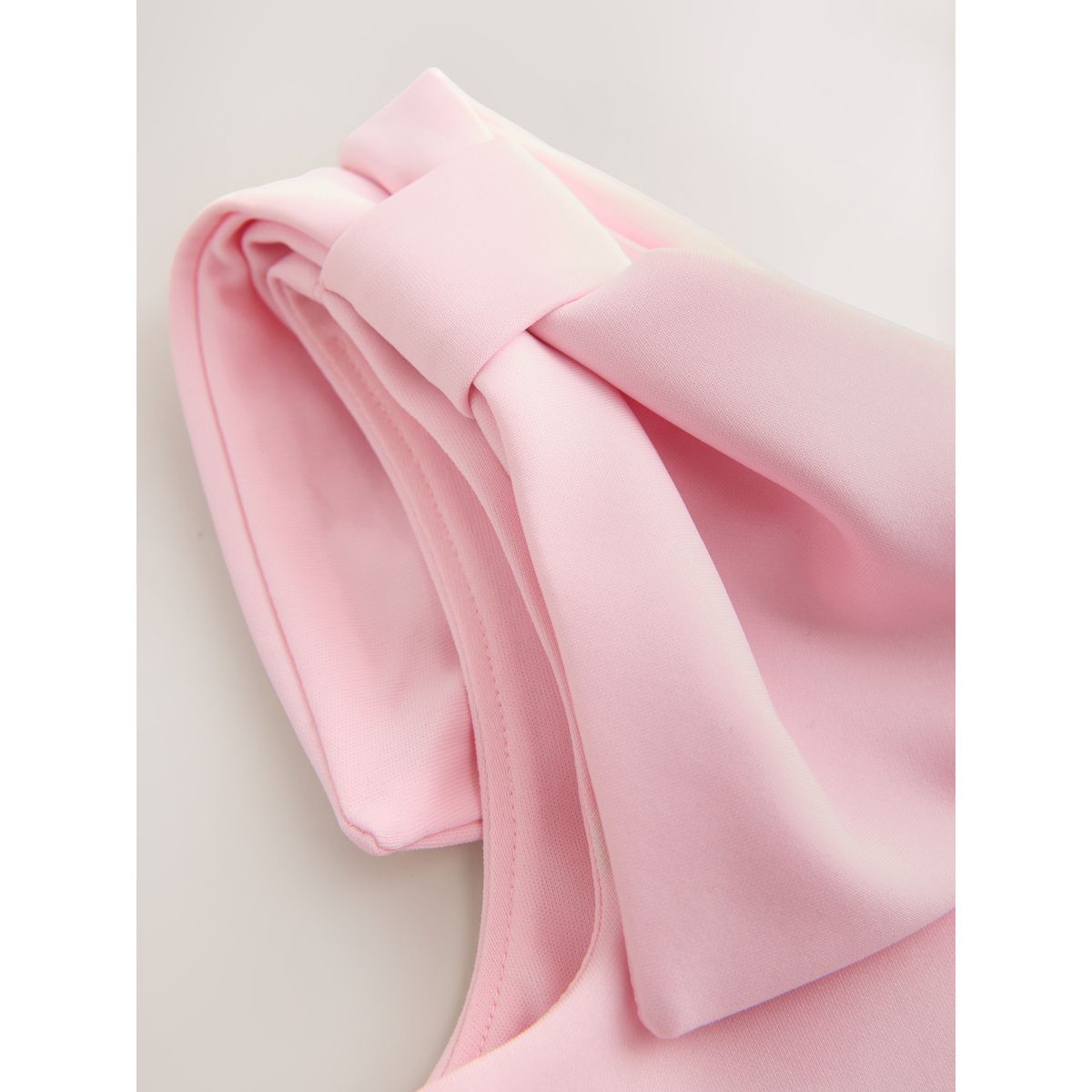 Robe asymétrique néoprène occasion nœud rose, NEXT