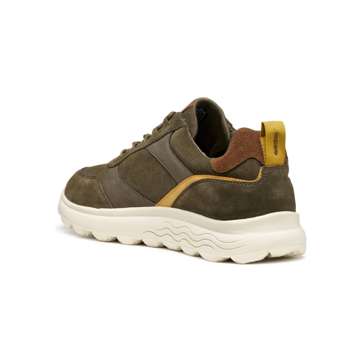 Baskets U SPHERICA vert militaire/cognac, GEOX