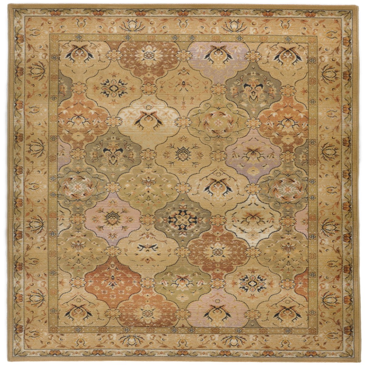 Tapis tissé à poils courts - GABIRO beige, THEKO