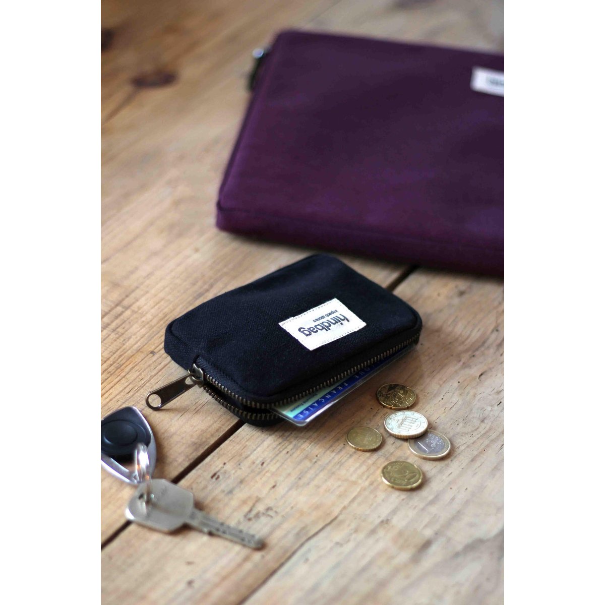 Porte-monnaie LILI noir, HINDBAG