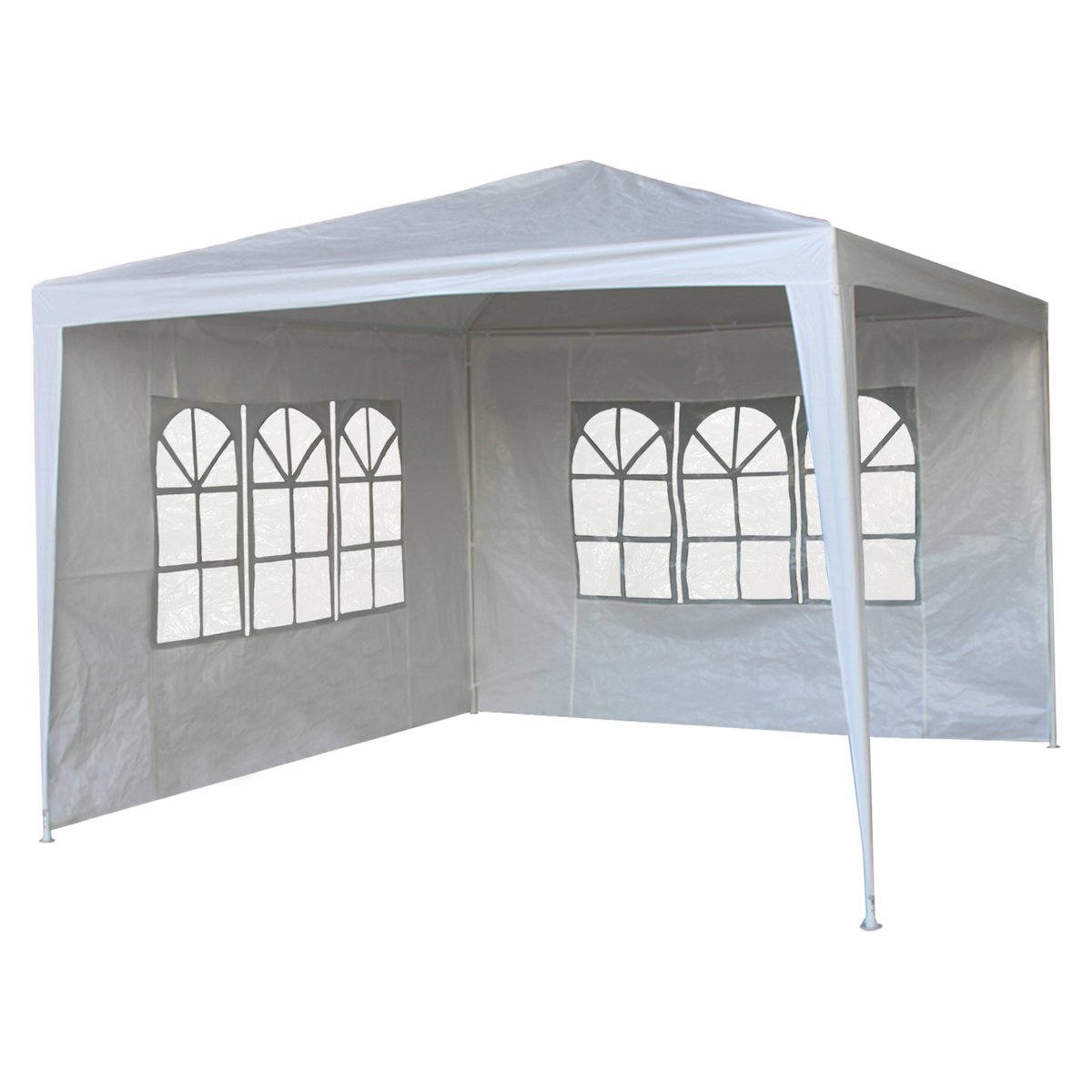 Tente de réception, 3 x 3m, TRAMONTANE blanc, HAPPY GARDEN