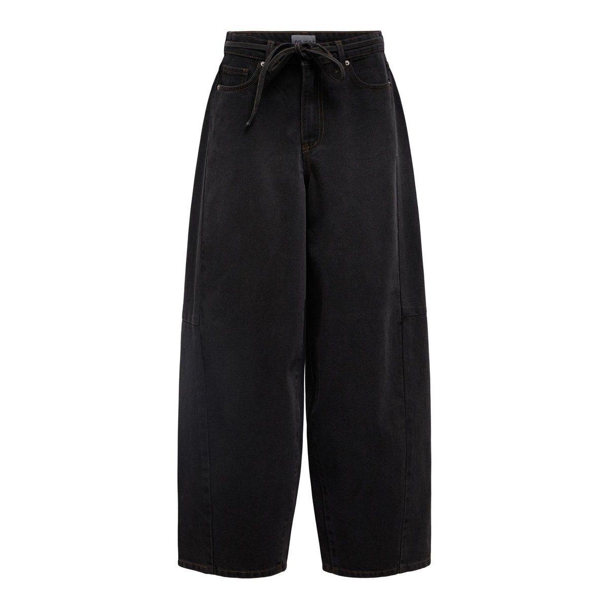 Jeans Barrel black denim, OBJECT