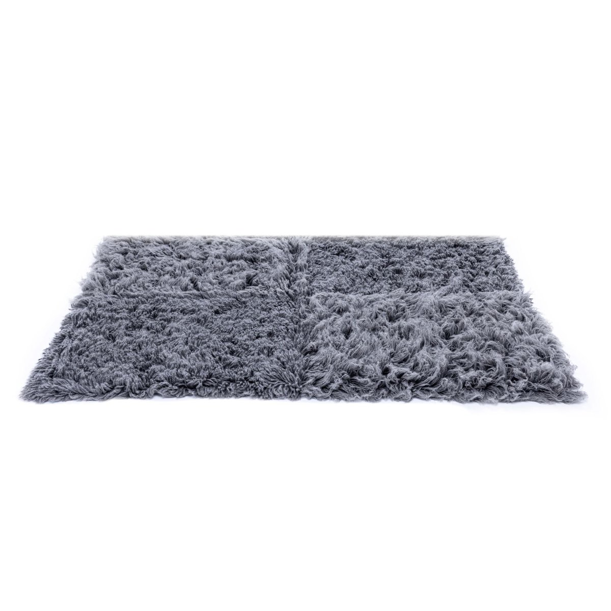 Tapis grec flokati original - FLOKOS DESIGN anthracite, THEKO