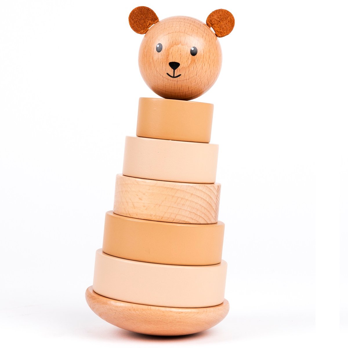 Empilable en bois Ours Marcel bois naturel, EGMONT TOYS