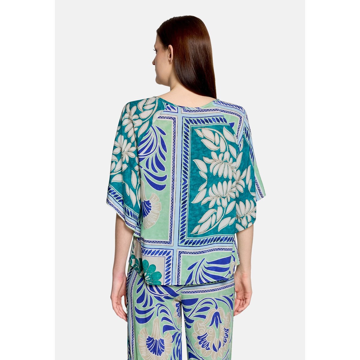 Blouse casual à motifs green/blue, CARTOON