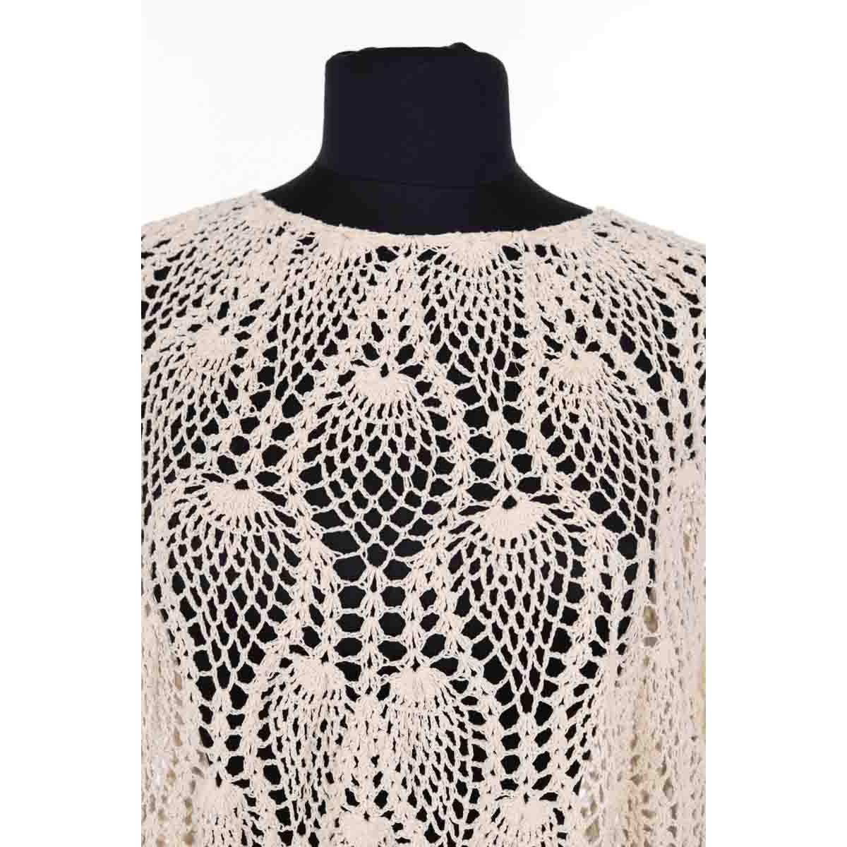 Poncho - Très Bon État ecru, ANTIK BATIK