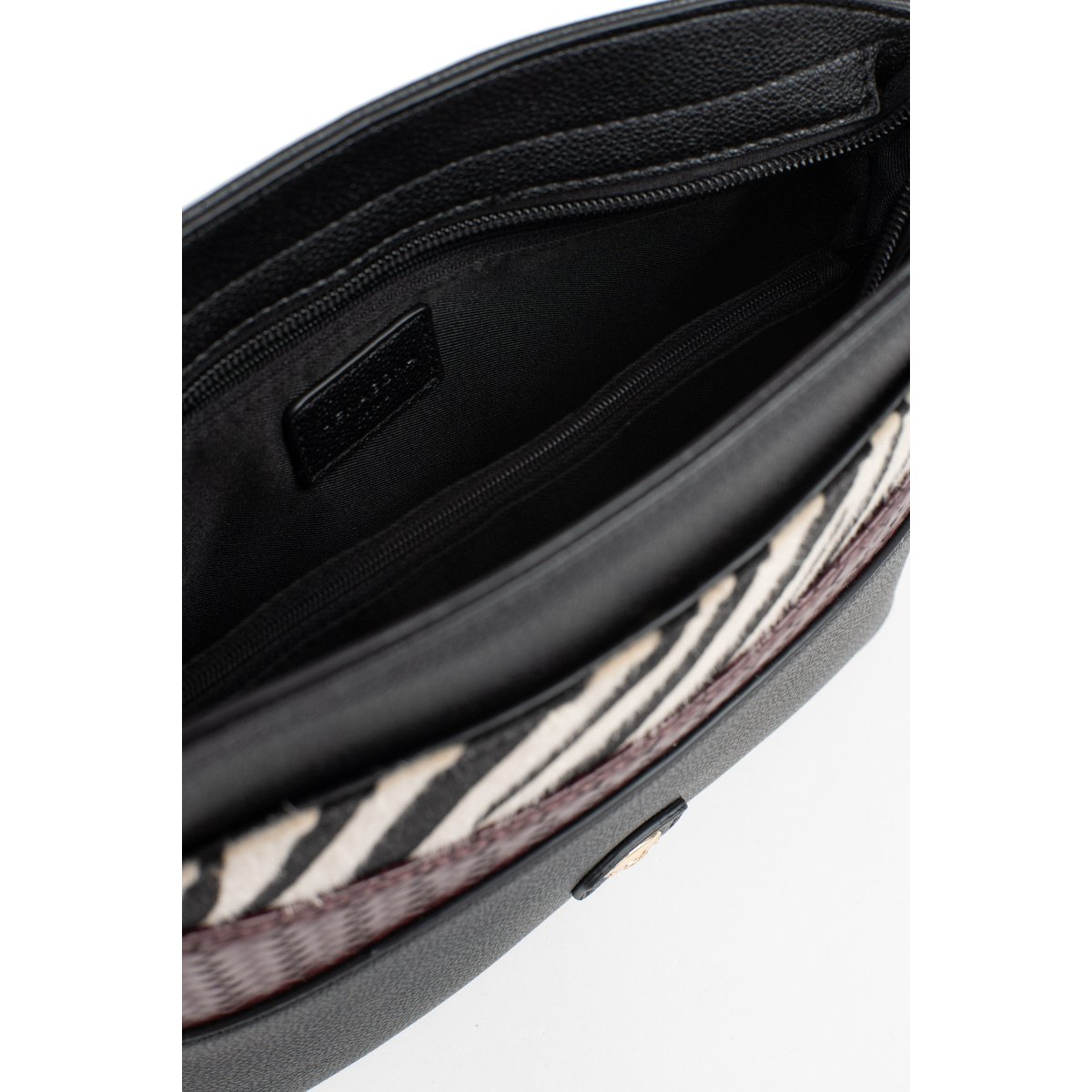 Sac porté travers ZOÉ noir, HEXAGONA
