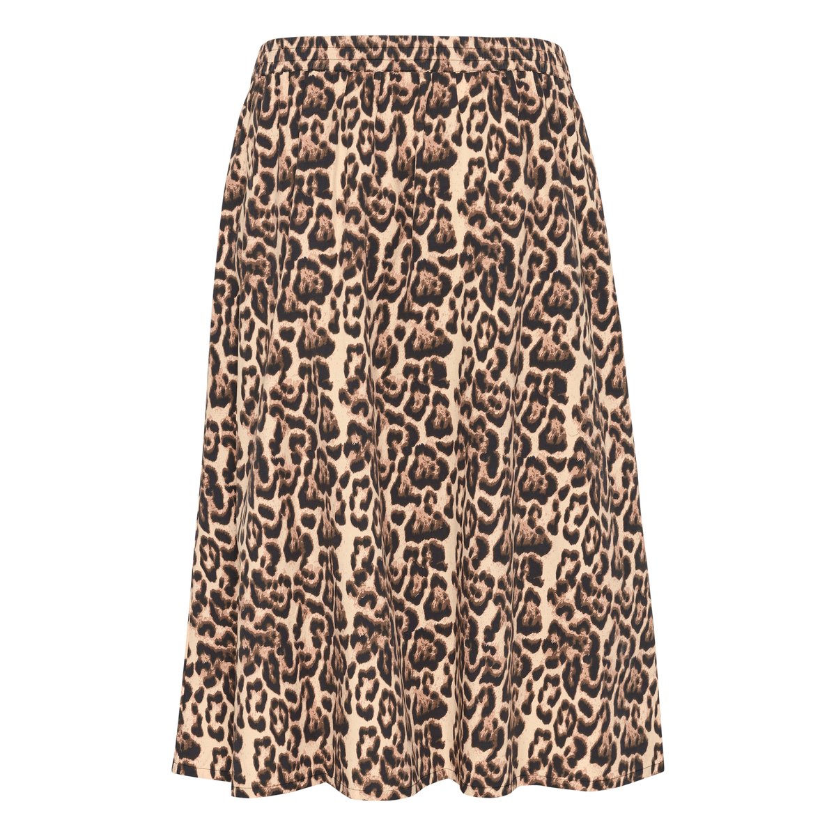 Skirt imprimé natural leopard, KAFFE CURVE