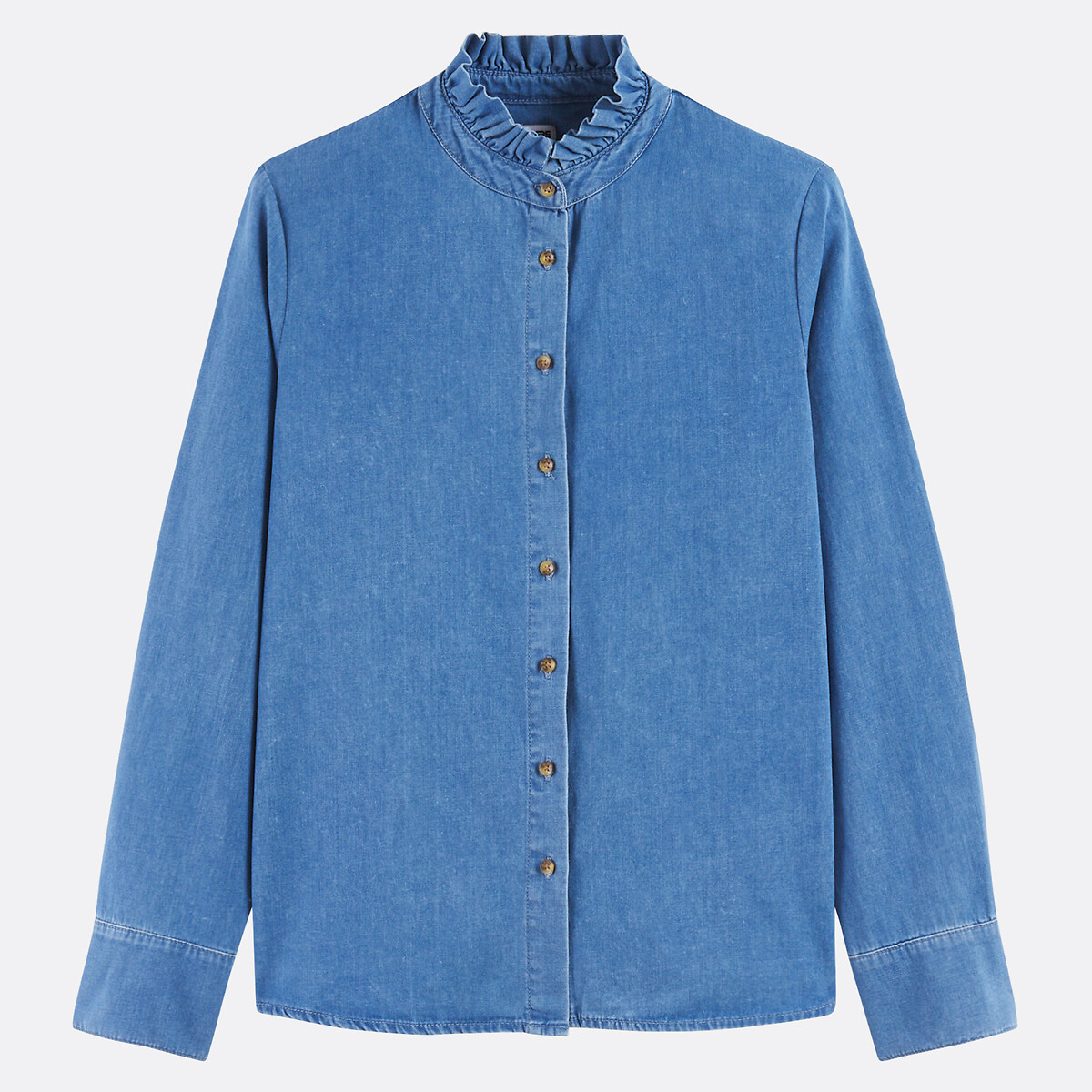 Chemise col victorien, manches longues double stone, LA REDOUTE COLLECTIONS