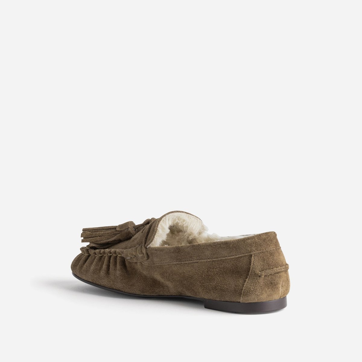 Mocassin en cuir GALIENNE taupe, ERAM
