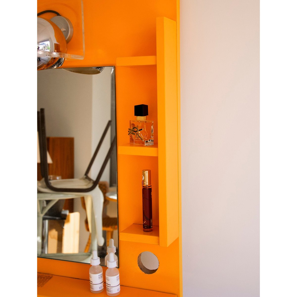 Étagère au style Space-Age Isabelle N°345 - Bon état jaune, DEBONGOUT