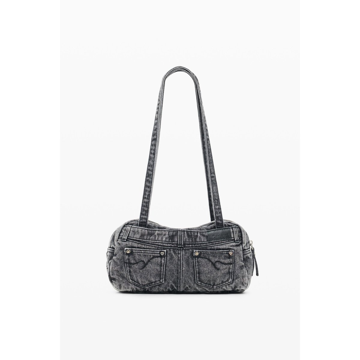 grand sac en jean noir, DESIGUAL