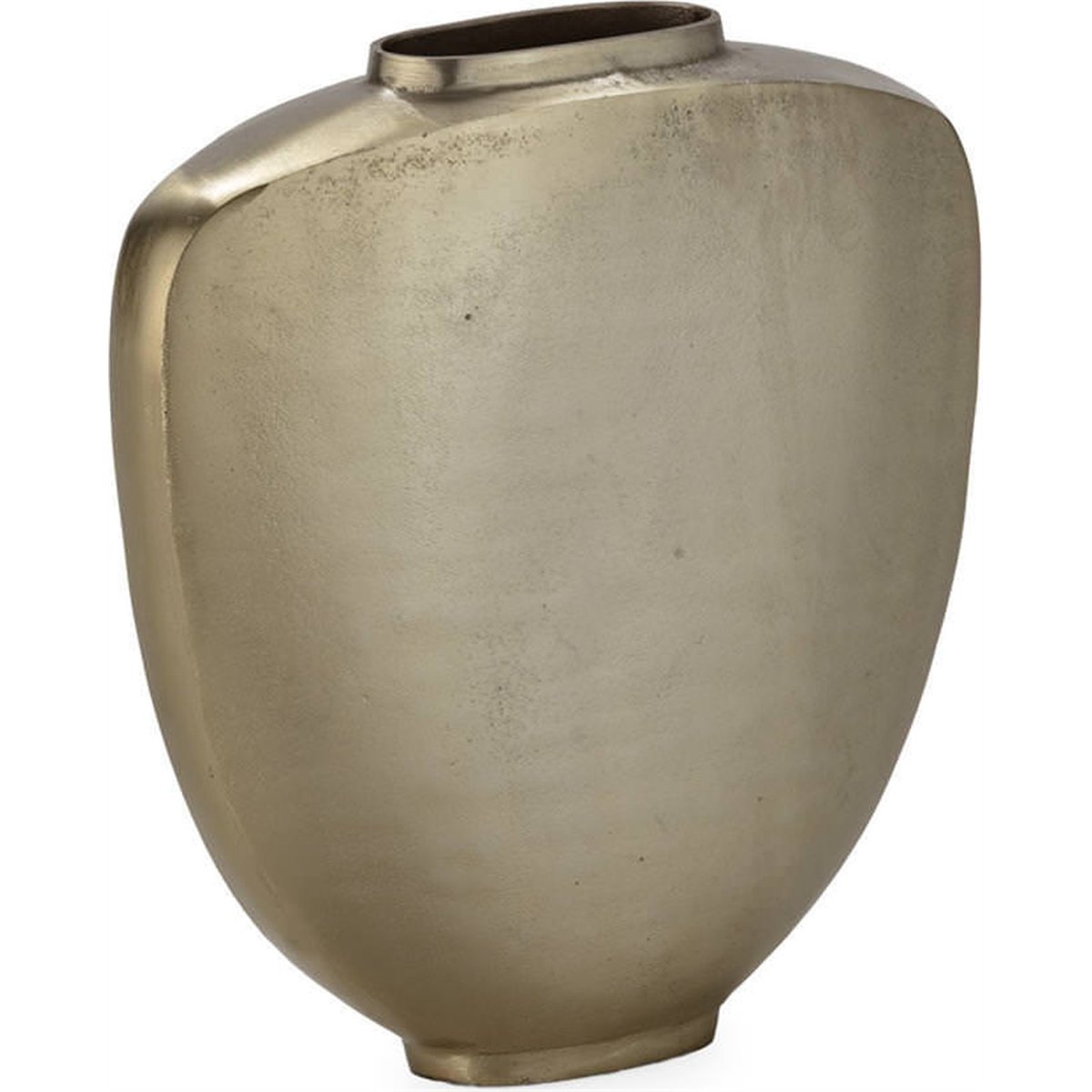 Vase sculptural finition laiton vieilli laiton vieilli, RECOLLECTION