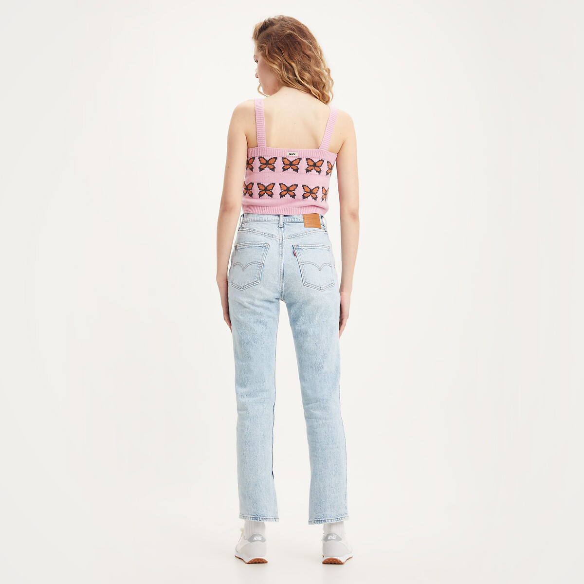 Canotta con stampa di farfalle rosa, LEVI'S