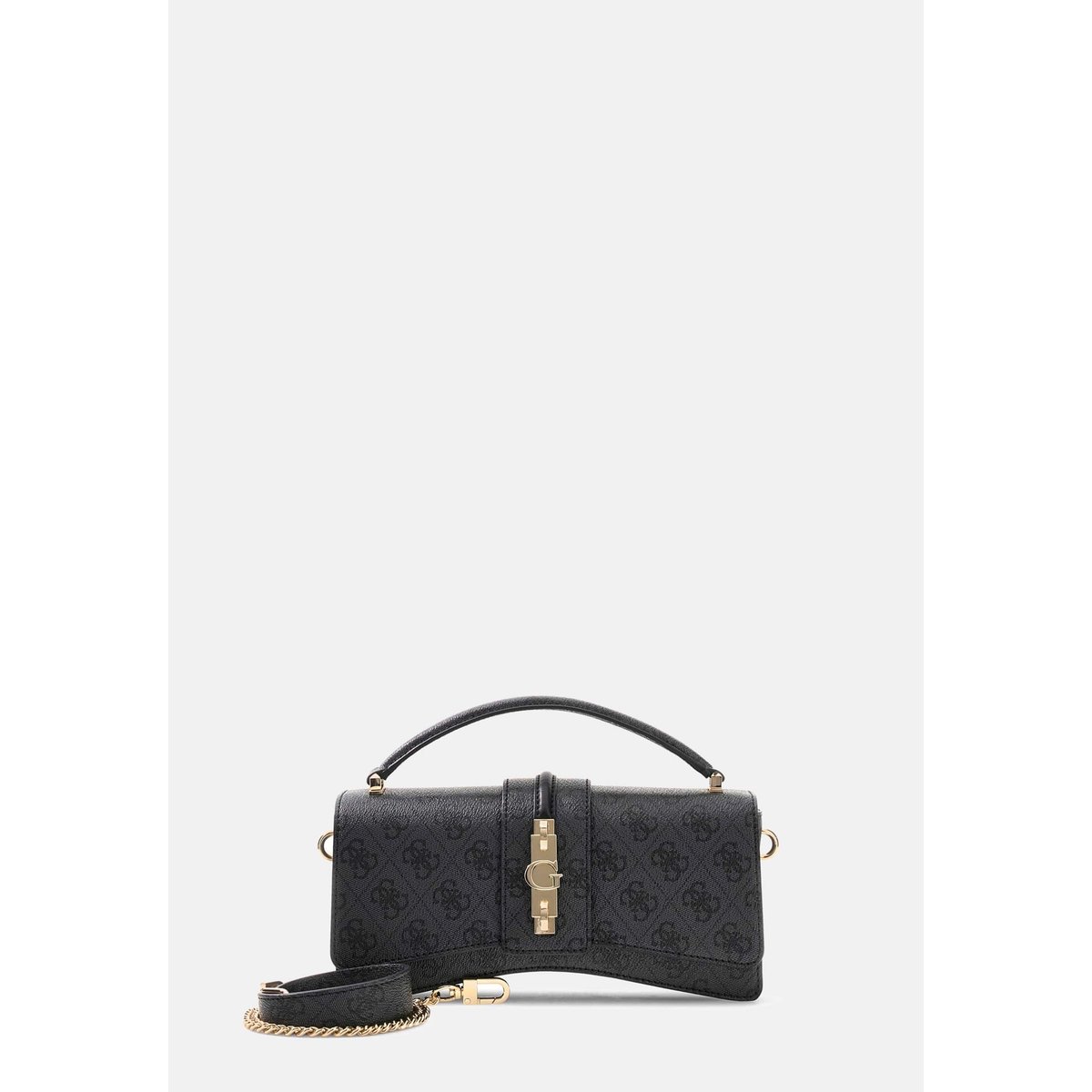 Sac Mini Yvonne Logo Crossbody gris, GUESS
