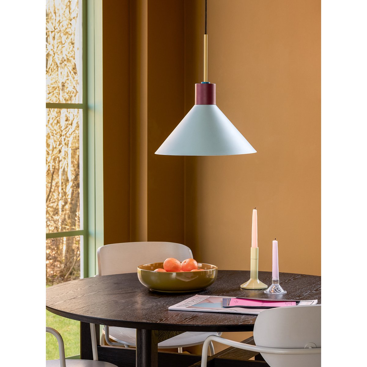 Suspension Design Métal  Amber bleu, HUBSCH