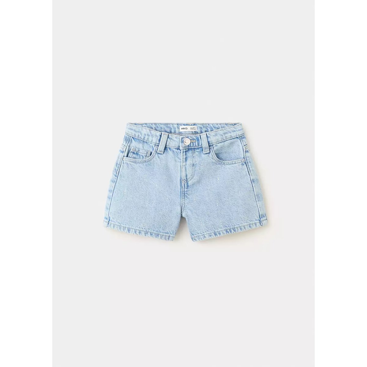 Short en jean strass bleu clair, MANGO BABY