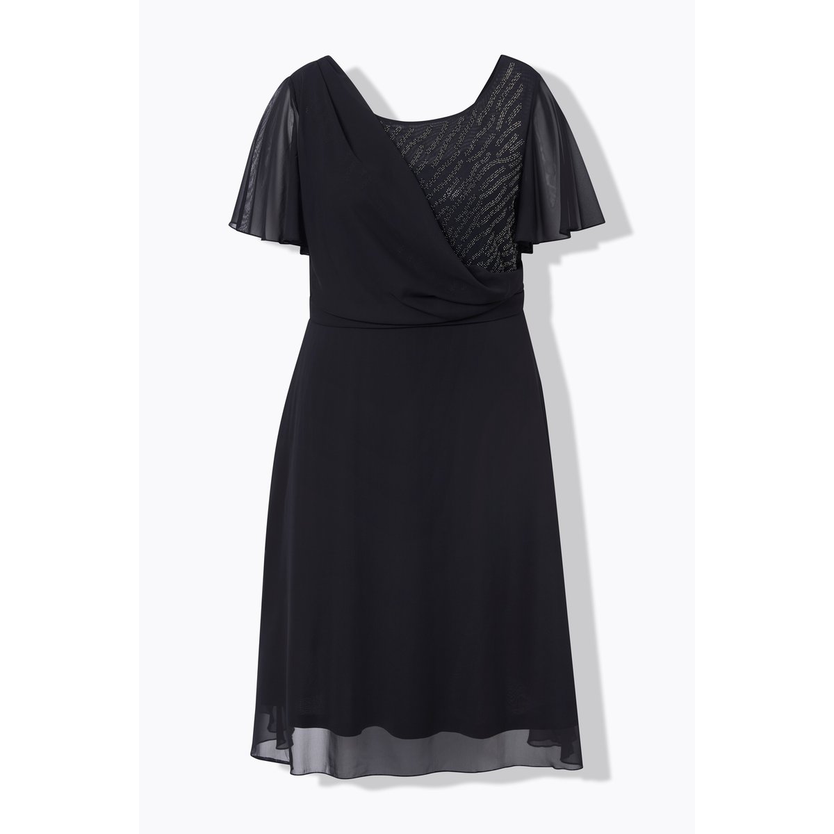 Robe de soirée en mousseline noir, ULLA POPKEN