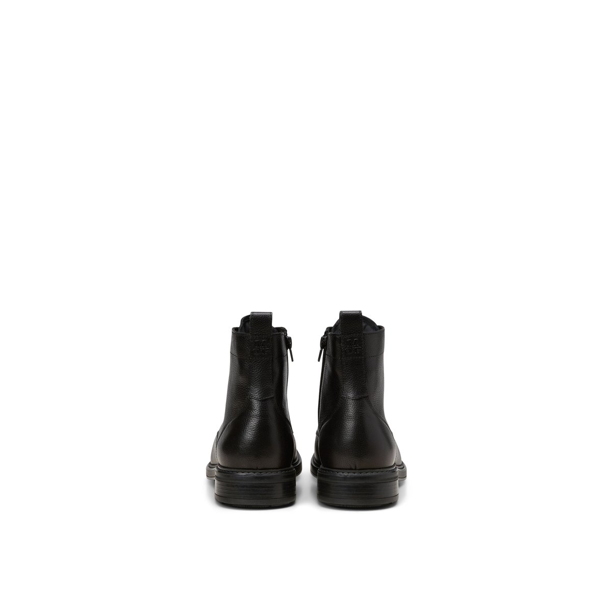 Bottes à lacets avec zip intérieur noir, MARC O'POLO