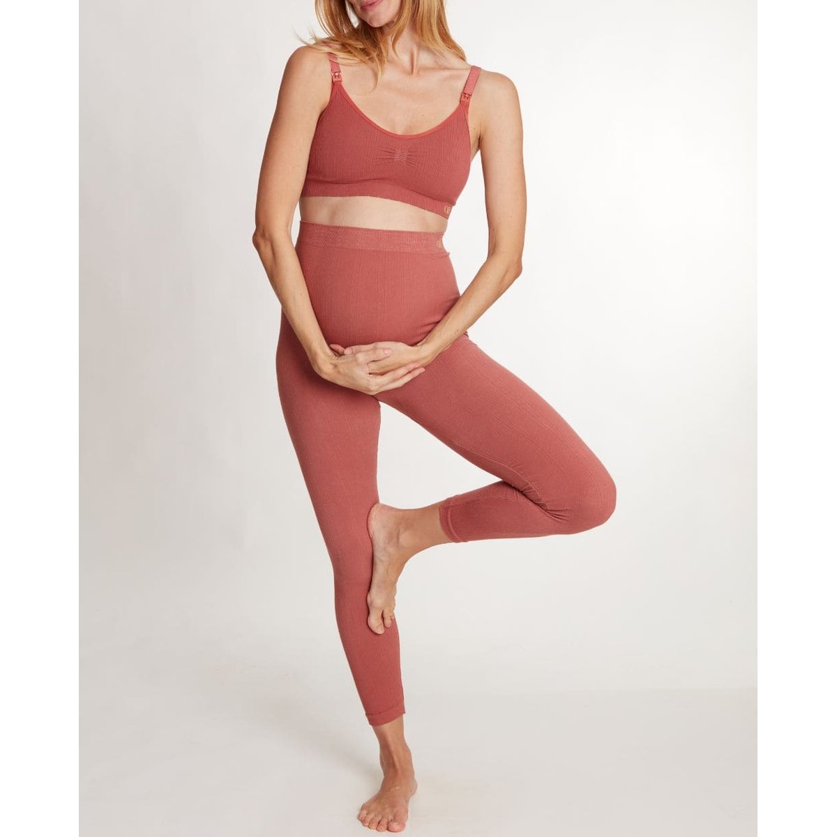 Legging de maternité Zoé terracota, CACHE COEUR