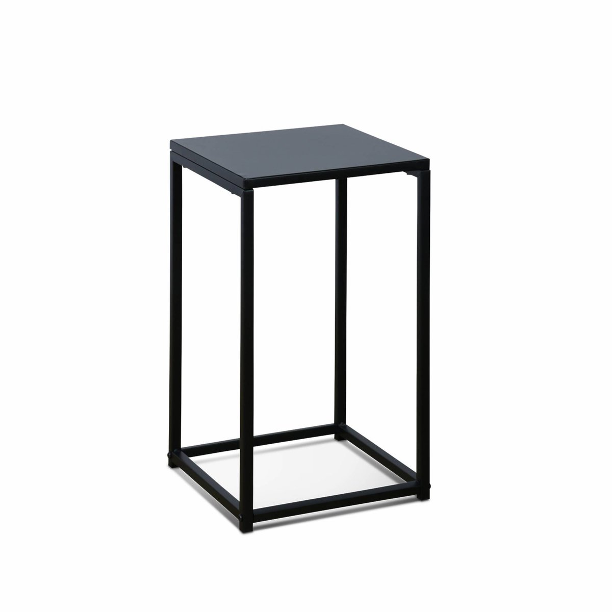 Table d'appoint gigogne/ bout de canapé, sellette (lot de 2) INDUSTRIELLE noir, SWEEEK