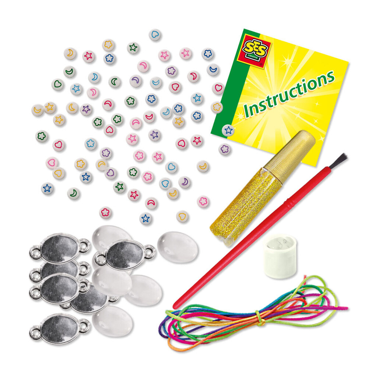 Brinquedo "Galáxia braceletes brilha no escuro", SES multicolor, SES