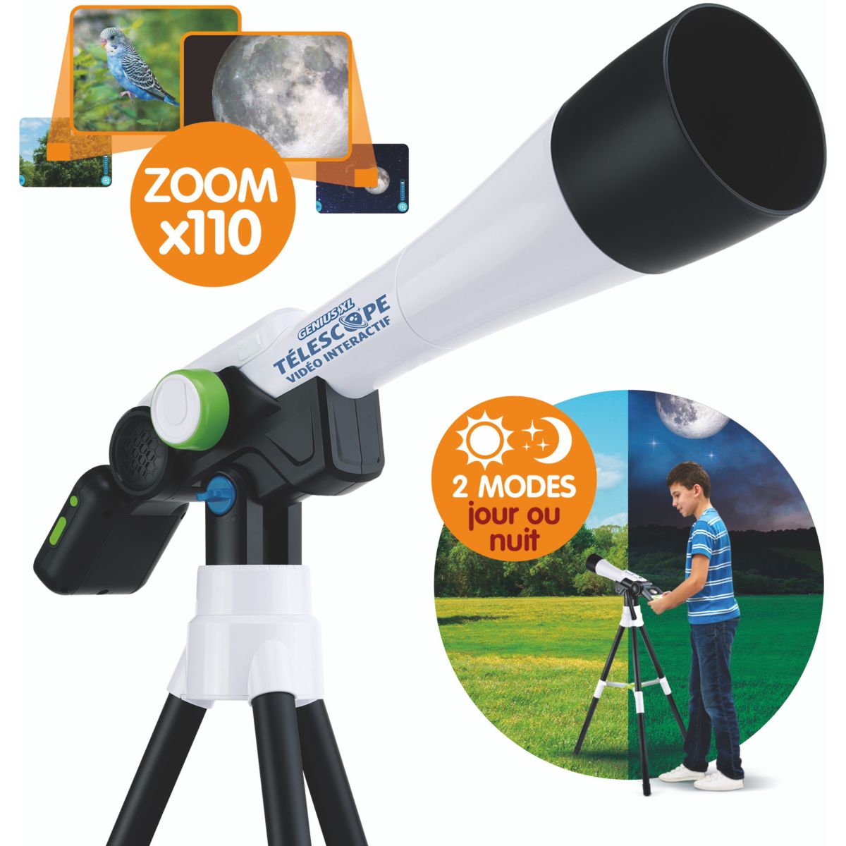 Télescope Genius XL - Téléscope Vidéo interactif couleur unique, VTECH