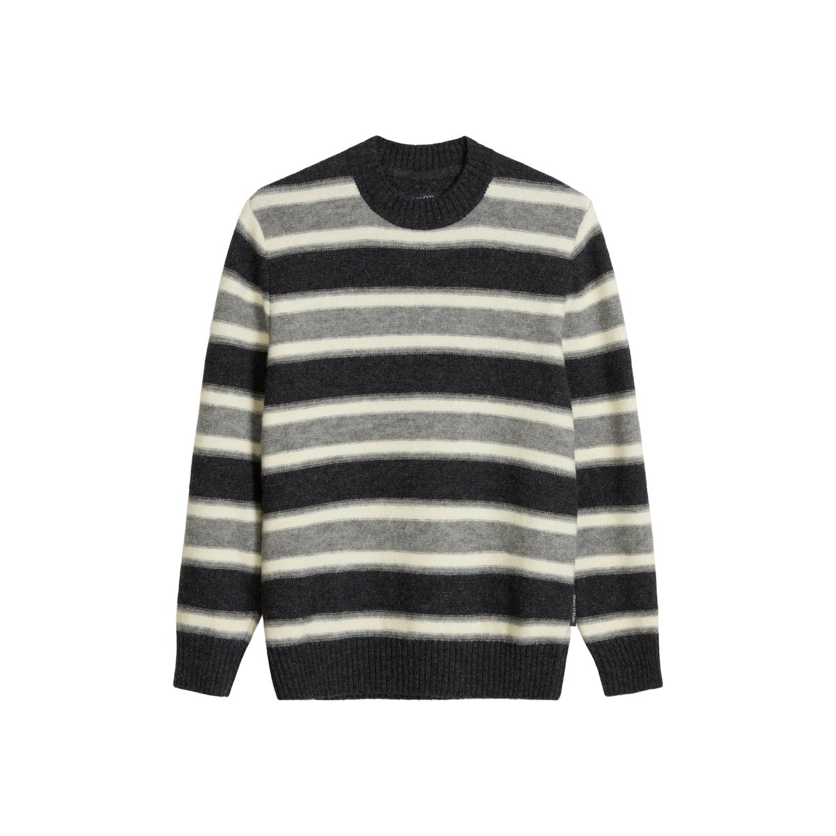Pull coupe classique en mélange de laine vierge douce gris, MARC O'POLO