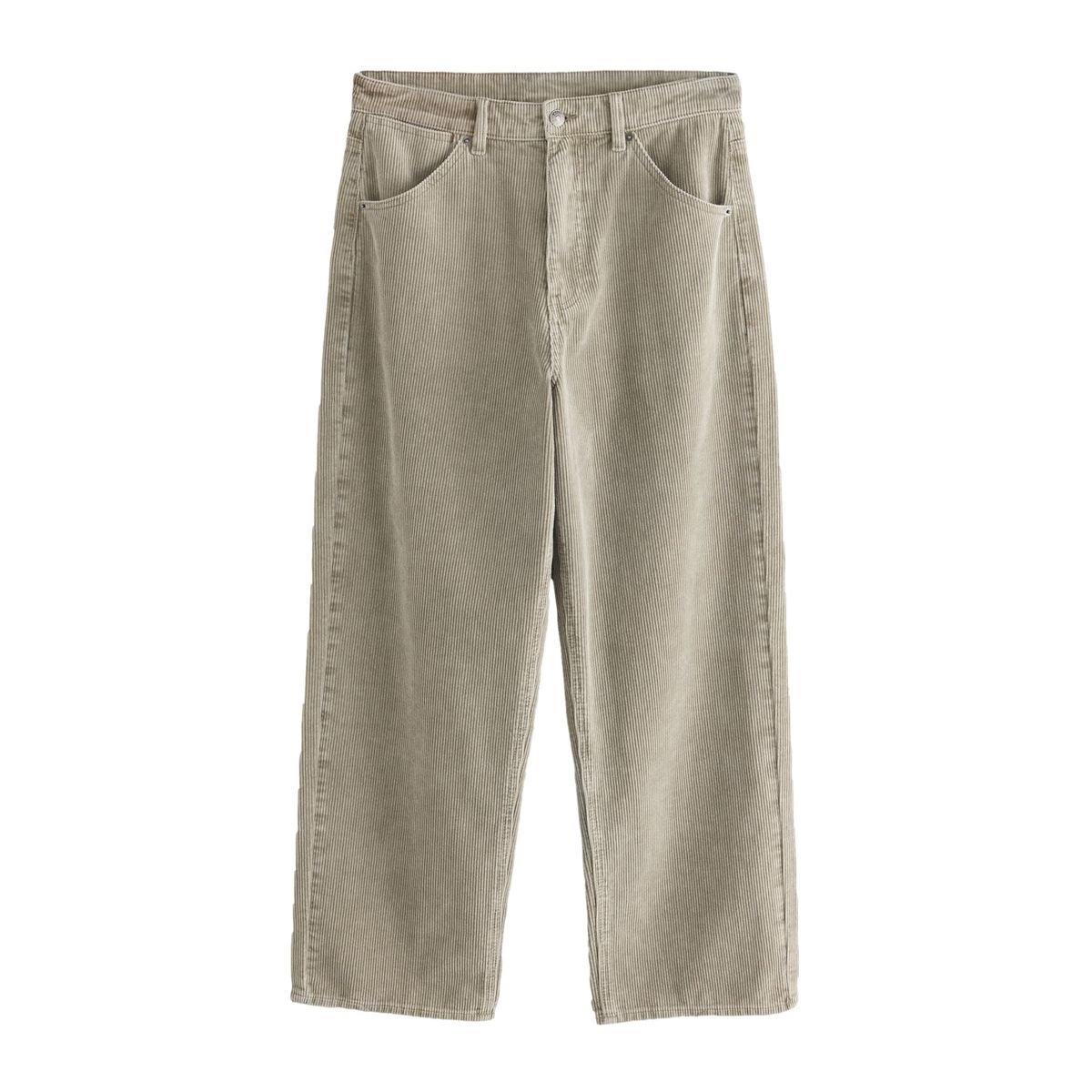 Pantalon à 5 poches en velours côtelé grège, NEXT