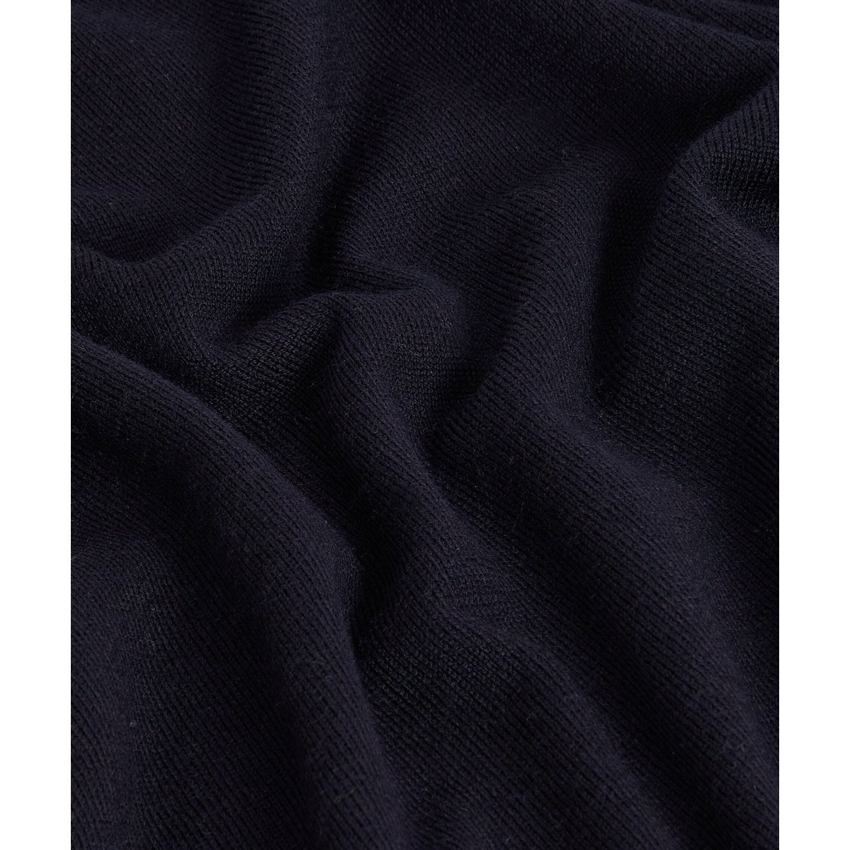Pull col V en laine mérinos bleu nuit, RODIER