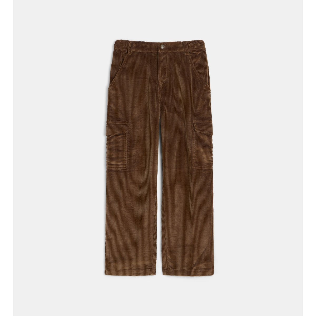 Pantalon tontunis bis en velours côtelé de coton bio marron, CADET ROUSSELLE