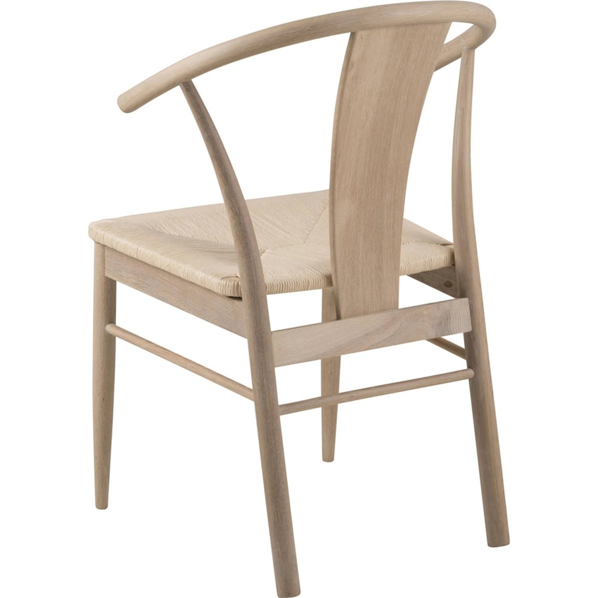 Chaise ABSOLUTNO en bois, Assise tressée chêne huilé clair et assise beige, RECOLLECTION