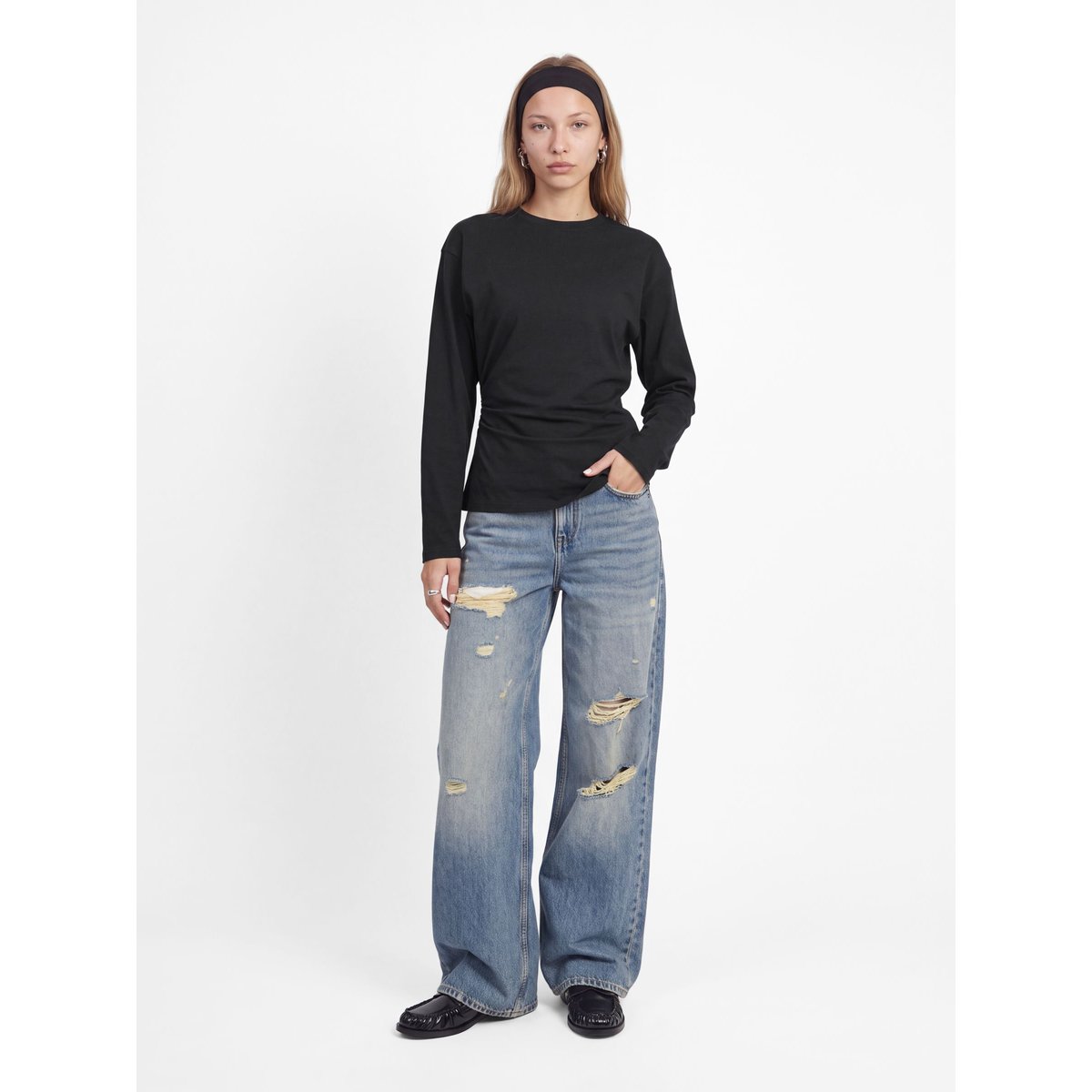 Top Asymétrique black 1, JJXX