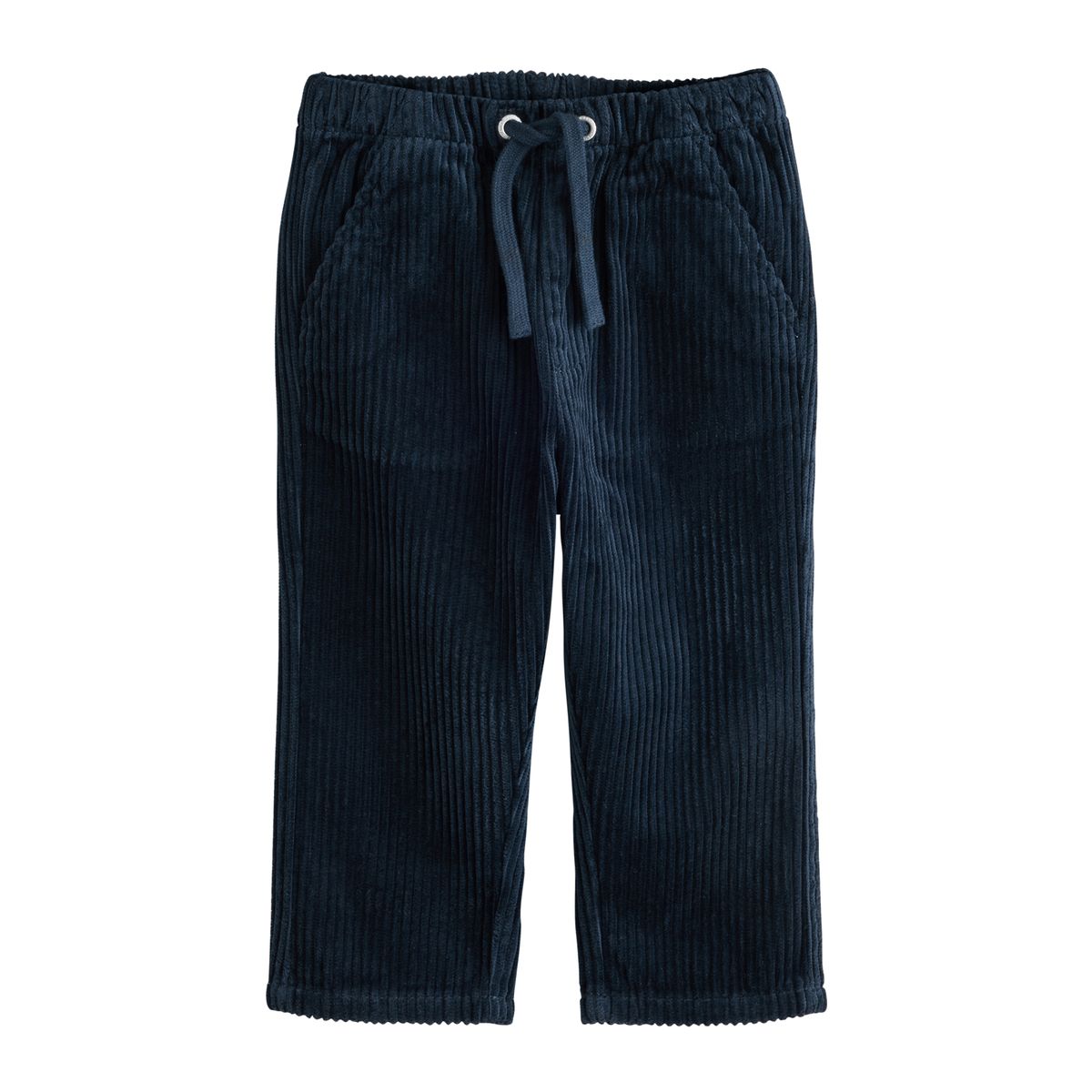 Pantalon en velours à grosses côtes bleu marine, NEXT