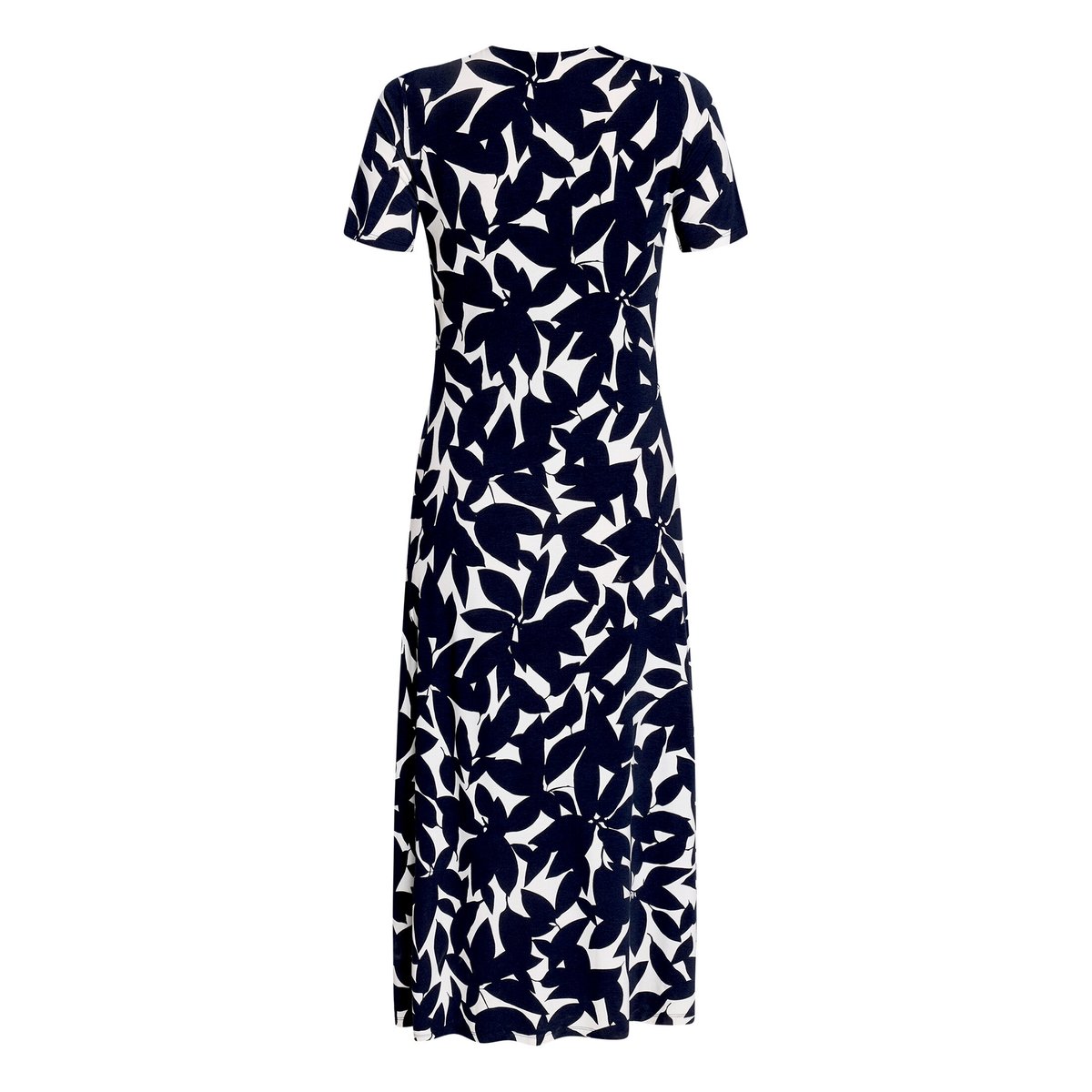 Robe longueur midi à fronce bleu/blanc, BETTY BARCLAY