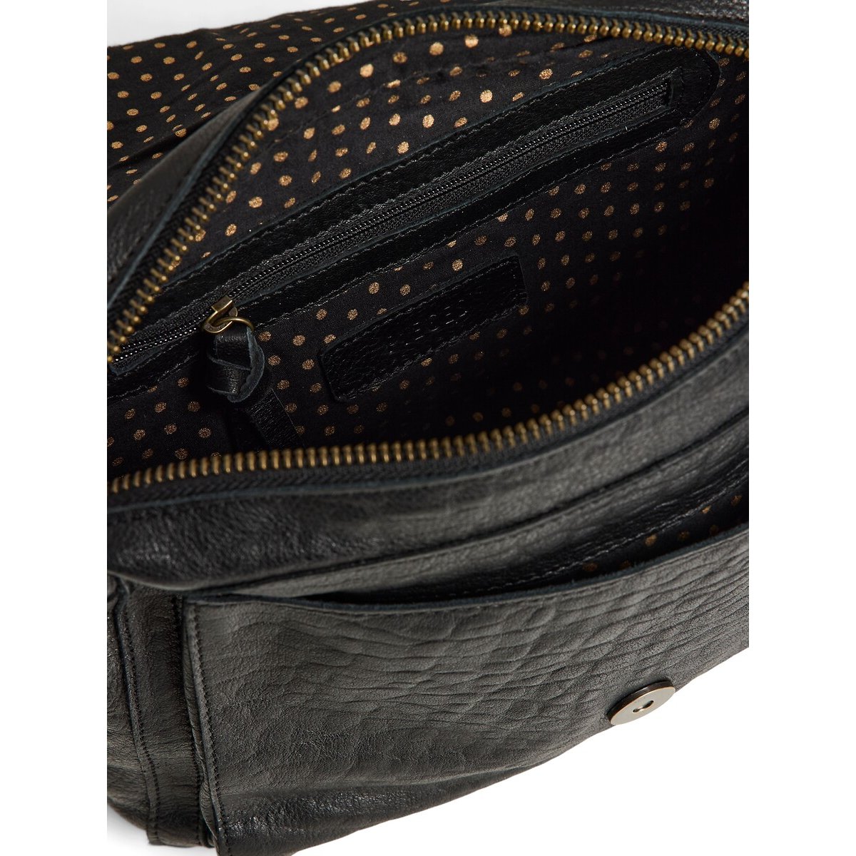 Sac à main en cuir, Selva noir, PIECES