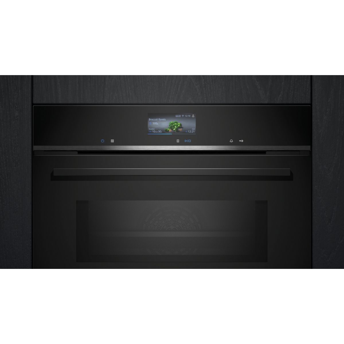Micro ondes combiné encastrable CM776G1B1  Série iQ700 VarioSpeed couleur unique, SIEMENS