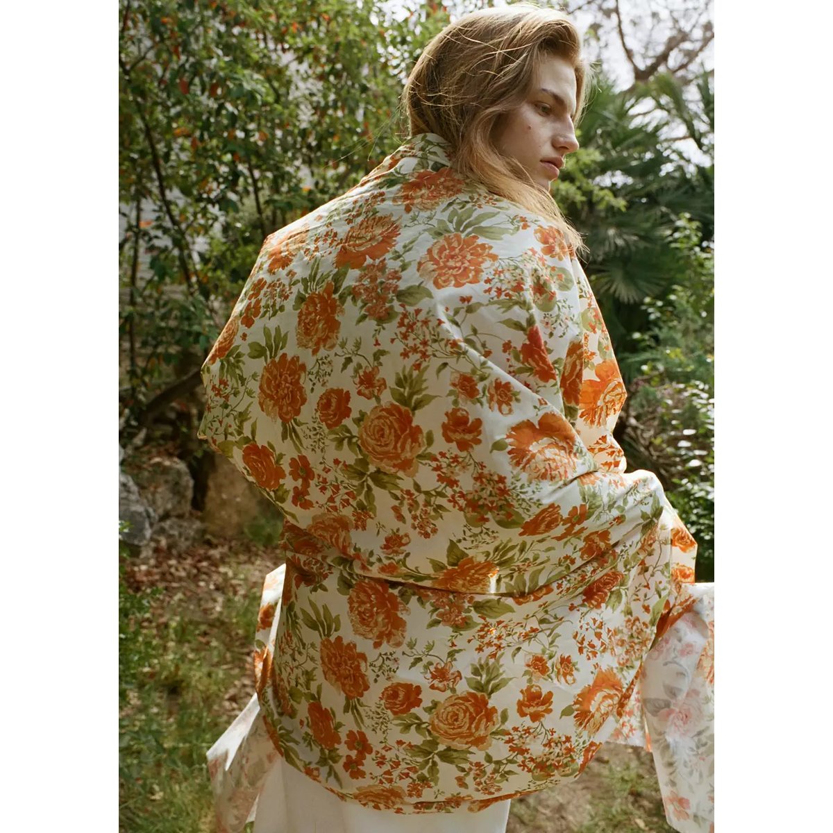 Jean large taille normale blanc, MANGO